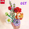 LOZ Flower Bouquet Building Blocks Kit DIY Flowers Block Toys Set Valentine's Day Rose Bricks Set Gift for Girls Friends adults