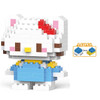 Anime Hello Kitty Building Block Model Assembled Toys Sanrio Figure Kuromi My Melody Children's Puzzle Gift Desktop Decorations