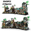 2023 NEW Indiana Jones Temple of The 77015 Building Project for Adults Famous Movie Scene Building Blocks Kids Toys Gifts