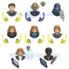 The Captain Carol Skrull Danvers Mar Vell Ronan Accuser Nick Fury Model Blocks MOC Bricks Set Gifts Toys For Children X0226
