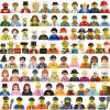 Random High Quality Norepeat City Figures Movie Characters Worker Police Soldier Ninja Superheros Building Block Bricks Toy