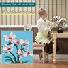 Flowers Orchid Building blocks Kit bonsai Botanical home Decor Home Office Artificial Floral Bonsai Gift Set for Adults/Kids