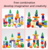 Montessori Rainbow Wooden Stone Stacking Blocks Stapelstenen Balans Kinder Balance Stapelsteen Educational Toys For Children