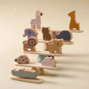 Kid Montessori Toy Wooden Animal Balance Blocks Board Game Educational Balance Ability Stacking Building High Block Constructor