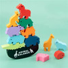 Montessori Wooden Balance Blocks Toys For Children Animal Dinosaur Building Stacking High Board Games Wood Toy Boys Kids Gift