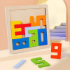 3D Digital Puzzle Number Building Block Set for Baby Montessori Stacking Toy Developmental Learning Gift for Kids