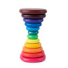 Wooden Montessori Rainbow Pebbles Stack Block Toys Nordic Style Gradient Stacking Stone Balancing Game DIY Educational Kids Toys