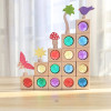Montessori Wooden Rainbow Gems Stacking Blocks Toys Transmission Creative Game Blocks Educational Toys for Children