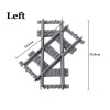 MOC City Train Tracks Flexible Straight Curved Soft Rail Switch DIY Building Block Models Railways Technical Train Parts Bricks