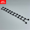 MOC Bricks Black Soft Rescue Ladder DIY Educational Building Blocks Assembled Toys for children Xmas Gifts