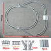 City Trains Train Track Rail Bricks Model Toy Soft Track Cruved straight For Kids Gift Compatible All Brands Railway