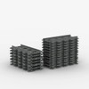 City Trains Flexible Tracks Soft 100PCS Straight Curved Rails Switch Building Block Creative Models Railways Toys For Kids 53401