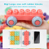 Baby 3D Big Size Building Blocks Soft Plastic DIY Blocks Compatible Rubber Brick Early Educational Teethers Bricks Toy for Child