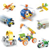 Soft Building Blocks Screw Steam Bricks Puzzle Diy Assembly Engineering Car Plane Kit Intellectual Toys For Children Gift