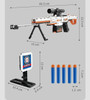 MOC Military Weapon Barrett Automatic Rifle Pistol Sniper Building Block Gun Barrett Launchers Soft Bullets Assembly Toy Gift