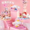 Sanrio Soft Cute Cartoon Pochacco Building Block Boxing Gym Model Exquisite Toy Assembly Small Particle Decorative Gift