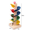 Colorful Tree Marble Ball Run Track Building Blocks Kids Wooden Toys Montessori Learning Educational Toys for Children Gifts