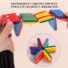 Children's Wooden Educational Color Cognitive Toy Flipping Visual Error Toy Magic Show Flipping Building Blocks