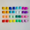 Dutch Wood Houses Lucite Cubes Blocks Rainbow Acrylic Building Blocks Color Street Open-ended Play Montessori Educational Toys