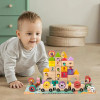 Building Blocks Set Wooden Farm Themed Puzzle Blocks Set Funny Shape Matching Assembly Toy Educational Toy For Kids Gift