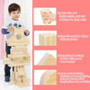 New Large Wooden Blocks for Toddlers 1-3, 64 Pieces Big Wood Building Blocks Set with Wooden Storage Box,Toys Construction Set