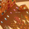 Large Wooden Fairy Tale Windows Blocks with Sparkling Stone Acrylic Toy Gems Transparent Window Stacking Blocks for Children