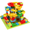 165/330pcs Small Size Marble Race Run Blocks Maze Ball Track Building Blocks Plastic Funnel Slide Blocks Assemble Bricks Toys