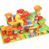 165/330pcs Small Size Marble Race Run Blocks Maze Ball Track Building Blocks Plastic Funnel Slide Blocks Assemble Bricks Toys