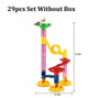 109pcs Set DIY Construction Marble Run Race Track Building Blocks Kids 3D Maze Ball Roll Toys Children Christmas Gift