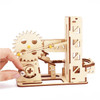 Spiral Marble Run 3D Wooden Puzzles for Adults and Teens DIY Model Building Kits with Mechanical Puzzles