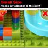 DIY Creative Bricks Assemble Toys Marble Race Run Block Small Size Building Blocks Maze Ball Funnel Slide Blocks Bulk Model Toys