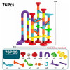 Kids Marble Runs Race Track Building Blocks Construction Toys Can Change Ejection Ball Slideway DIY Kids Education Toy Gifts