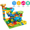 Rail Block Marble Race Run Slide Track Educational Track Ball Color Building Funnel Slide DIY Block Sets Bricks Kids Toys