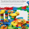 Rail Block Marble Race Run Slide Track Educational Track Ball Color Building Funnel Slide DIY Block Sets Bricks Kids Toys