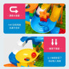 Rail Block Marble Race Run Slide Track Educational Track Ball Color Building Funnel Slide DIY Block Sets Bricks Kids Toys