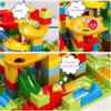Rail Block Marble Race Run Slide Track Educational Track Ball Color Building Funnel Slide DIY Block Sets Bricks Kids Toys