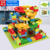 Rail Block Marble Race Run Slide Track Educational Track Ball Color Building Funnel Slide DIY Block Sets Bricks Kids Toys