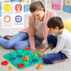 Logic Board Game for Kids Marble Run Blocks Puzzle Car Track Toy Race Car Rail Blocks Track Rail Building and Construction Game