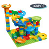 165/330pcs Small Size Marble Race Run Blocks DIY Construction Building Blocks Funnel Slide Blocks Educational Toys For Children