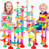 29-105pcs/set Educational Track Toy DIY Construction Gravitrax Marble Race Run Track Building Blocks Kids Maze Ball Roll Toys