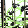 193/343/488PCS High-tech Ball Shooter Marble Luminous with Creative Roller Coaster Marble Games Ball Track Set Kid Gift
