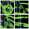 193/343/488PCS High-tech Ball Shooter Marble Luminous with Creative Roller Coaster Marble Games Ball Track Set Kid Gift