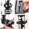 193/343/488PCS High-tech Ball Shooter Marble Luminous with Creative Roller Coaster Marble Games Ball Track Set Kid Gift
