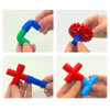 34 Pcs Building Blocks Set Montessori Educational Gift for Children Pipeline Construction Pipes Building Blocks DIY Assembly Toy