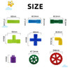 34 Pcs Building Blocks Set Montessori Educational Gift for Children Pipeline Construction Pipes Building Blocks DIY Assembly Toy