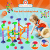 58PCS DIY Construction Marble Race Run Maze Balls Track Building Blocks Pipeline Type Blocks building games Kid's Toy