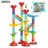 113pcs Set DIY Construction Marble Run Race Track Building Blocks Kids 3D Maze Ball Roll Toys Children Christmas Gift