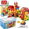 Building Block Pipeline Ferris Wheel Children's Architectural Class Puzzle Collection Toy Marble Run Toys Marble Balls Toy