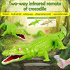 EBOYU IR RC Crocodile Simulative Remote Control Prank Crocodile Electric Animal Toy Funny Terrifying Christmas Kids Gift