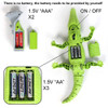 EBOYU IR RC Crocodile Simulative Remote Control Prank Crocodile Electric Animal Toy Funny Terrifying Christmas Kids Gift